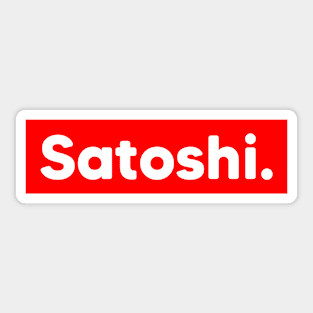 Satoshi Sticker